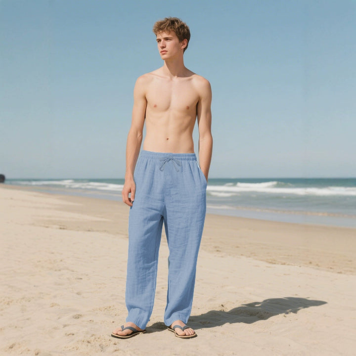 Herren lässige Freizeithose mit elastischem Bund und praktischen Taschen Echoarchiv