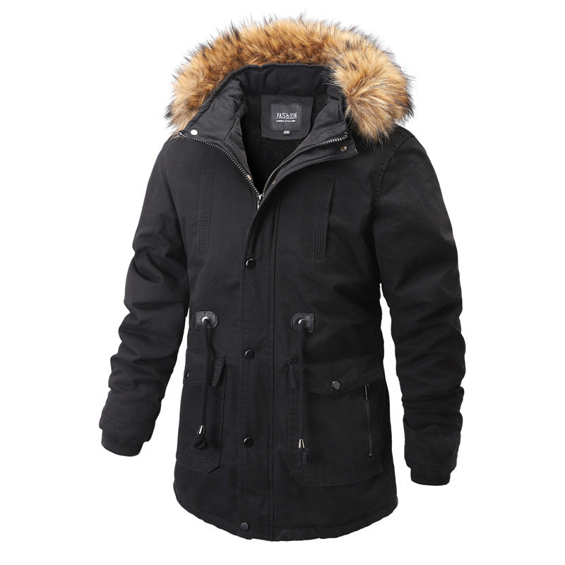 Herren Winterparka mit abnehmbarer Kapuze und wärmendem Innenfutter Echoarchiv