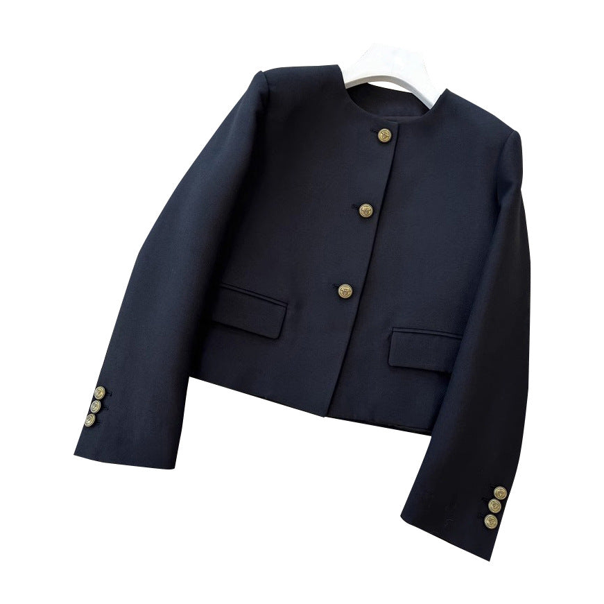 Damen Elegante Blazerjacke mit hohem Kragen Echoarchiv