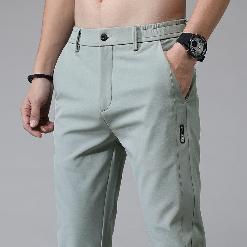 Herren modische Chino-Hose mit elastischem Bund und praktischen Taschen Echoarchiv