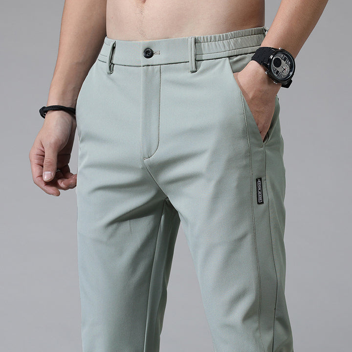 Herren modische Chino-Hose mit elastischem Bund und praktischen Taschen Echoarchiv