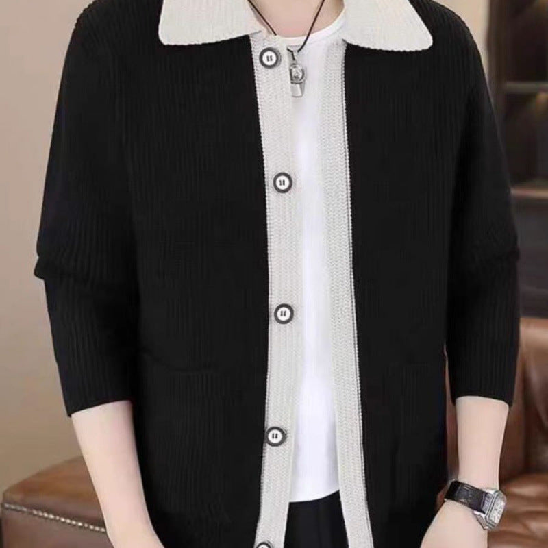 Herren Strickjacke mit praktischem Button-Up-Design Echoarchiv