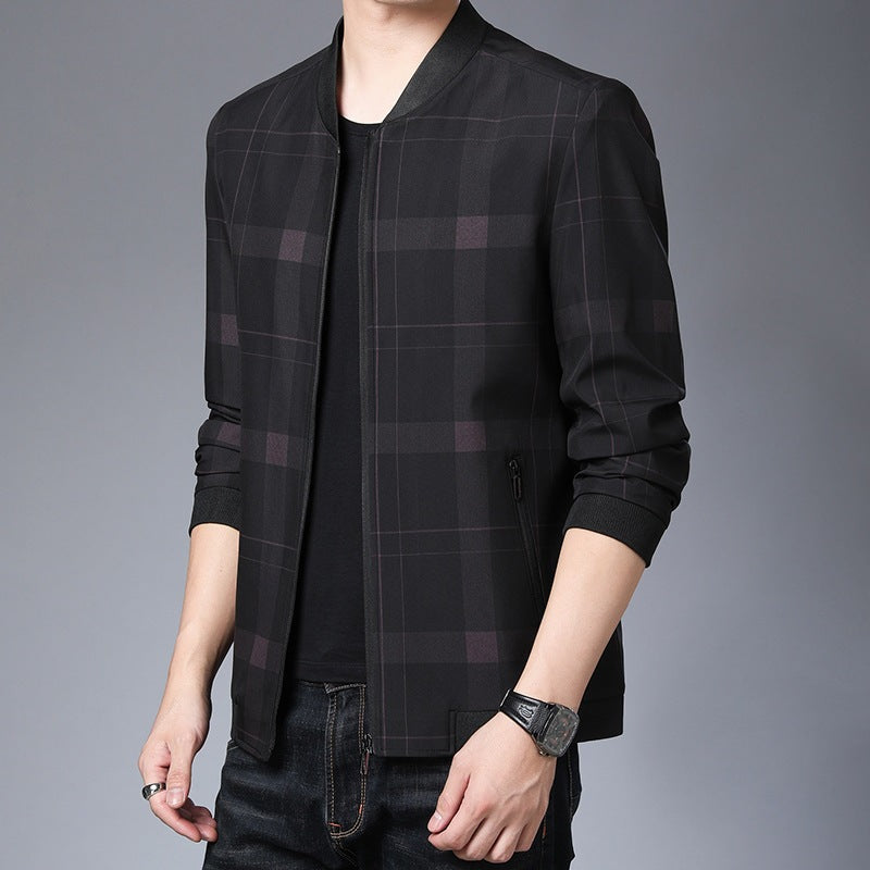 Herren modische Karojacke mit innovativem Schnitt Echoarchiv