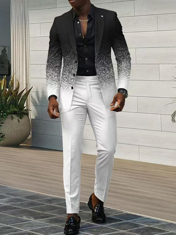 Herren eleganter Anzug mit Farbverlauf Echoarchiv