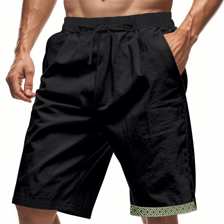 Herren lässige Bermudashorts mit elastischem Bund und Kordelzug Echoarchiv