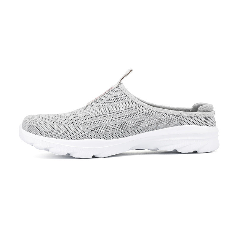 Damen nan gestrickter Mule-Sneaker mit offenem Fersenkragen, elastischem Einstieg und gepolsterter Laufsohle Echo Archiv