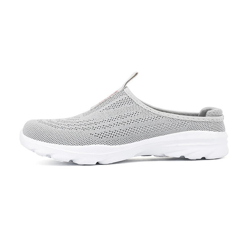 Damen nan gestrickter Mule-Sneaker mit offenem Fersenkragen, elastischem Einstieg und gepolsterter Laufsohle Echo Archiv