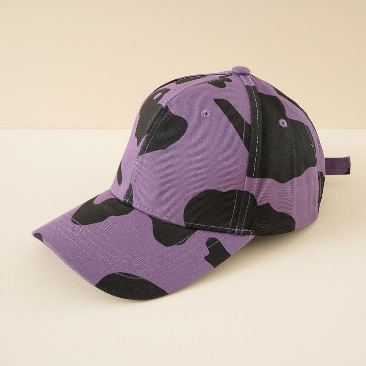 Damen Baseballcap mit verstellbarem Riemen und Kuhmuster – Avérine