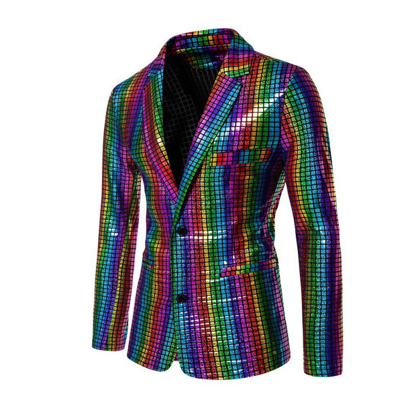 Herren Glamouröse Glassteine Smokingjacke Echoarchiv
