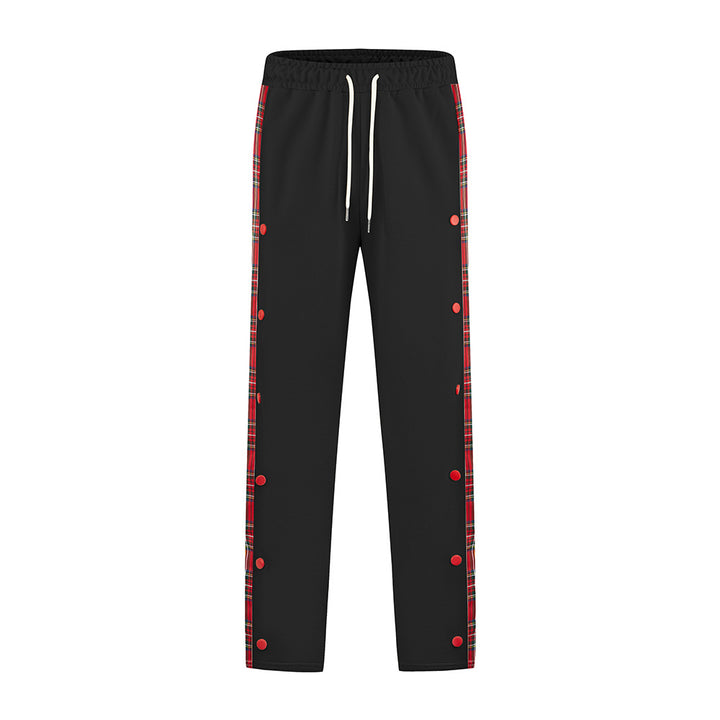 Herren Sportliche Jogginghose mit Druckknopf-Design und elastischem Bund Echoarchiv
