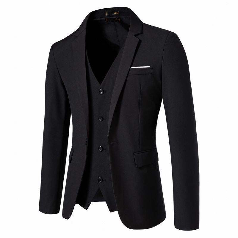 Herren Tailliertes Sakko mit passender Weste und schlanker Business‑Silhouette Echo Archiv