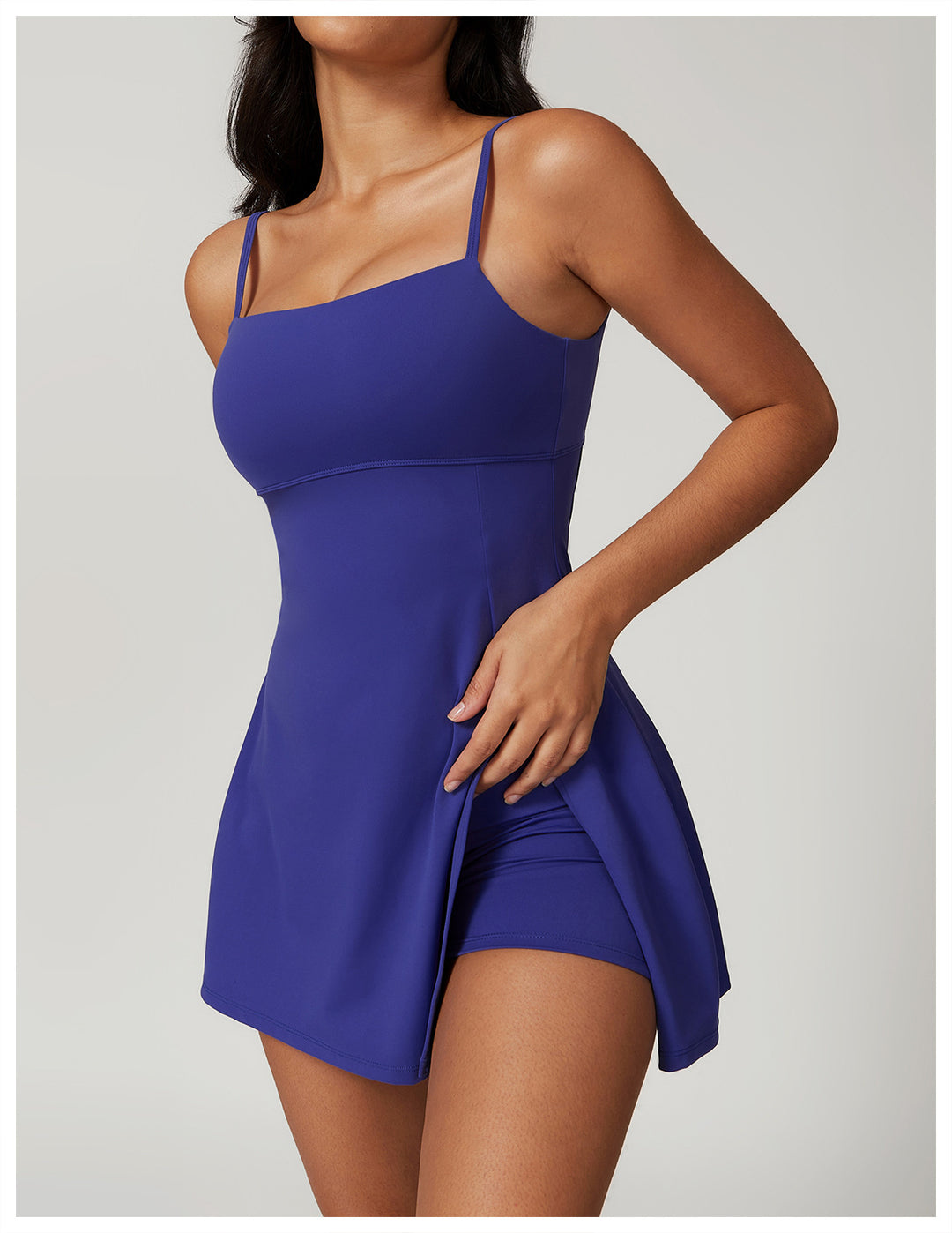 Damen Schwimmdress mit integrierter Shorts und verstellbaren Trägern Echo Archiv