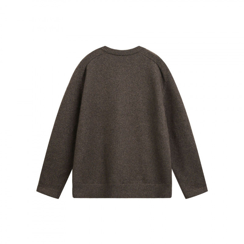 Unisex Feinstrick-Henley-Pullover mit Raglanärmeln und halber Knopfleiste Echo Archiv