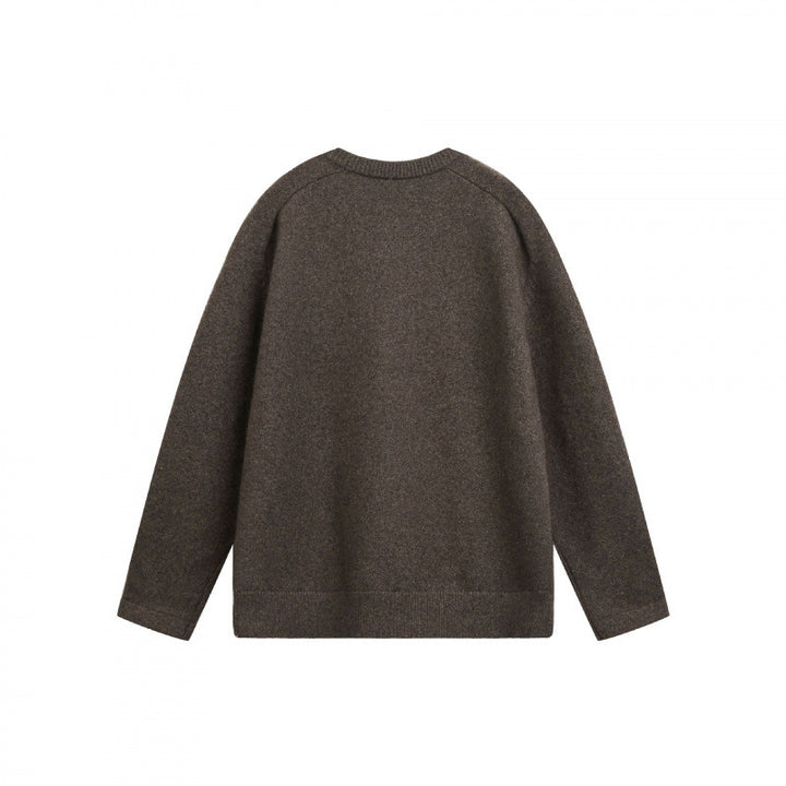 Unisex Feinstrick-Henley-Pullover mit Raglanärmeln und halber Knopfleiste Echo Archiv