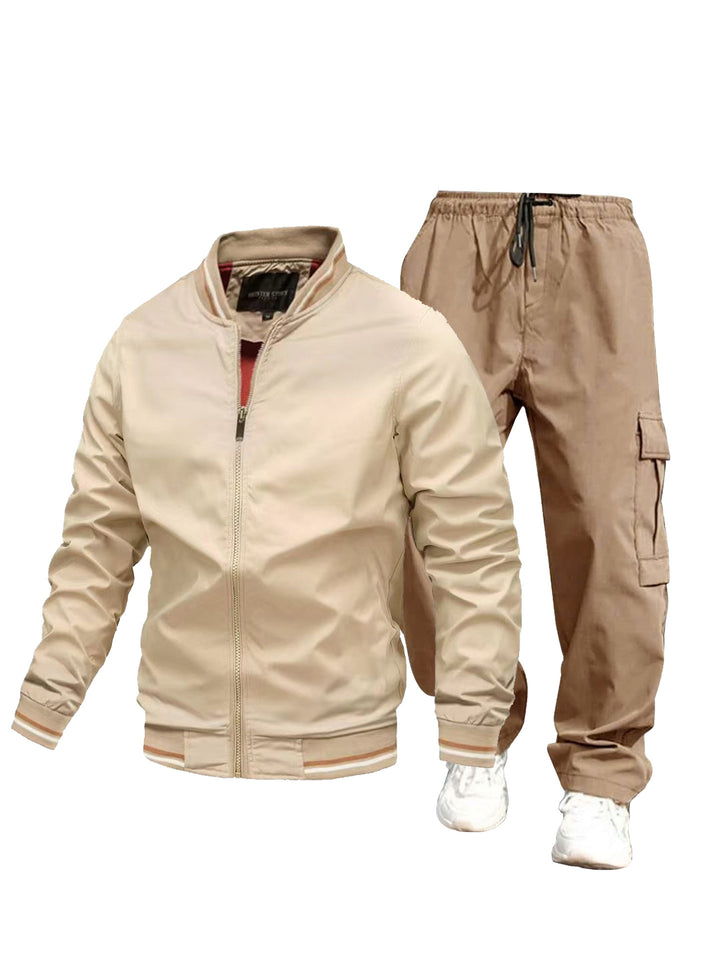 Herren Sportliche Jacke und Cargo-Hose Set Echo Archiv