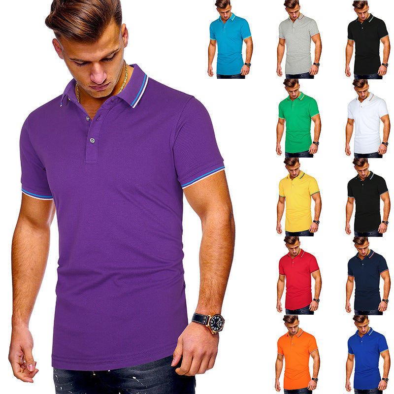 Herren Poloshirt mit Echoarchivrnen Akzenten Echoarchiv