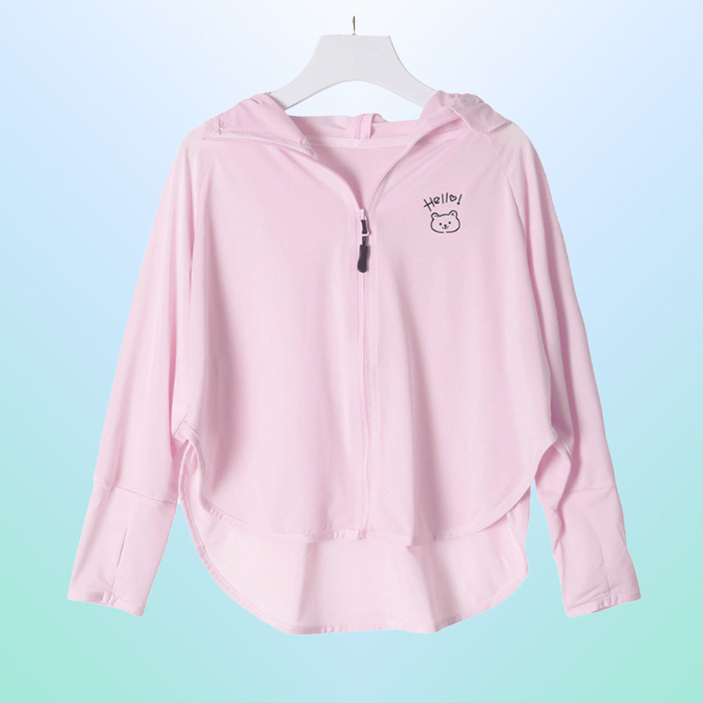 Damen leichte UV-Schutzjacke mit praktischer Kapuze Echo Archiv