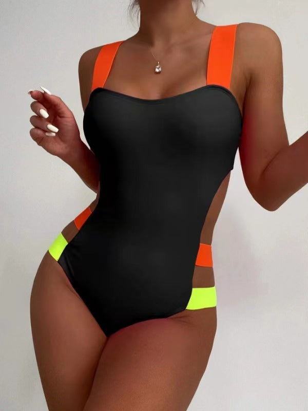 Damen Sportlicher Cut-Out Einteiler Badeanzug Echo Archiv
