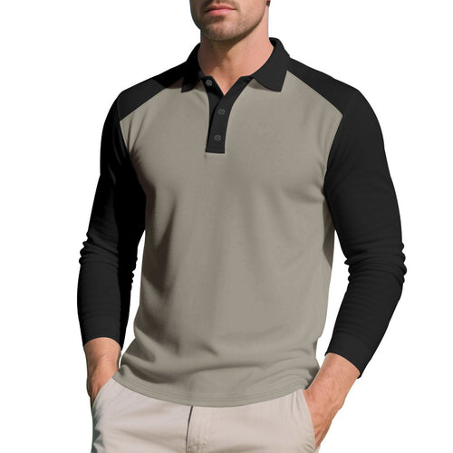 Herren Langarm-Poloshirt mit sportlichem Raglan-Design und komfortabler Passform Echoarchiv
