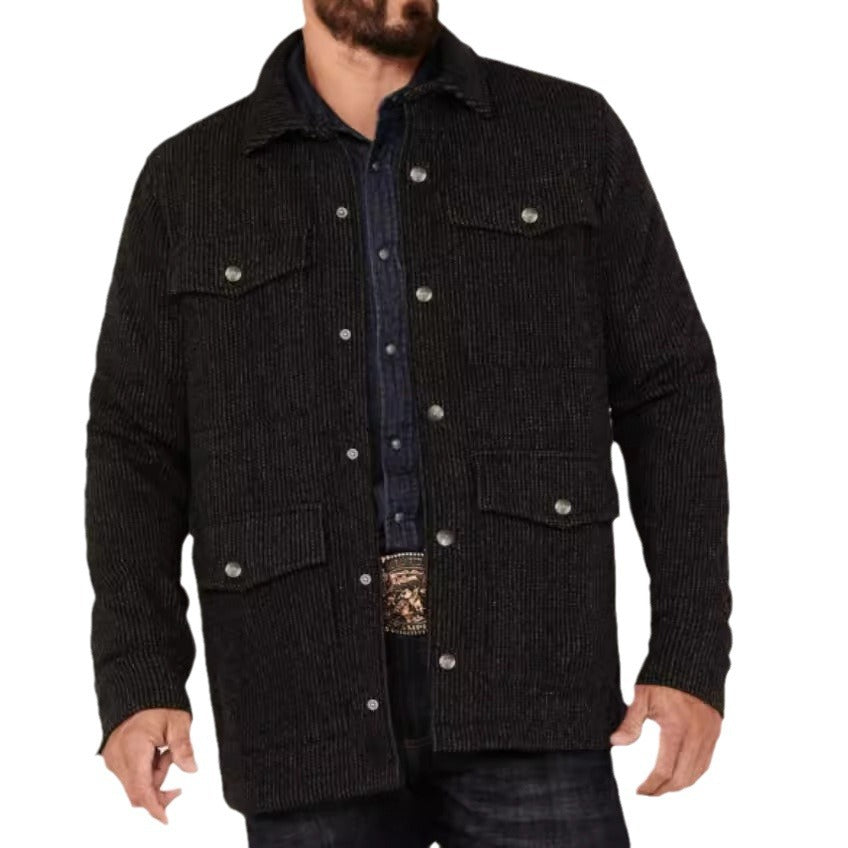 Herren robuste Baumwolljacke im lässigen Design mit aufgesetzten Taschen Echoarchiv