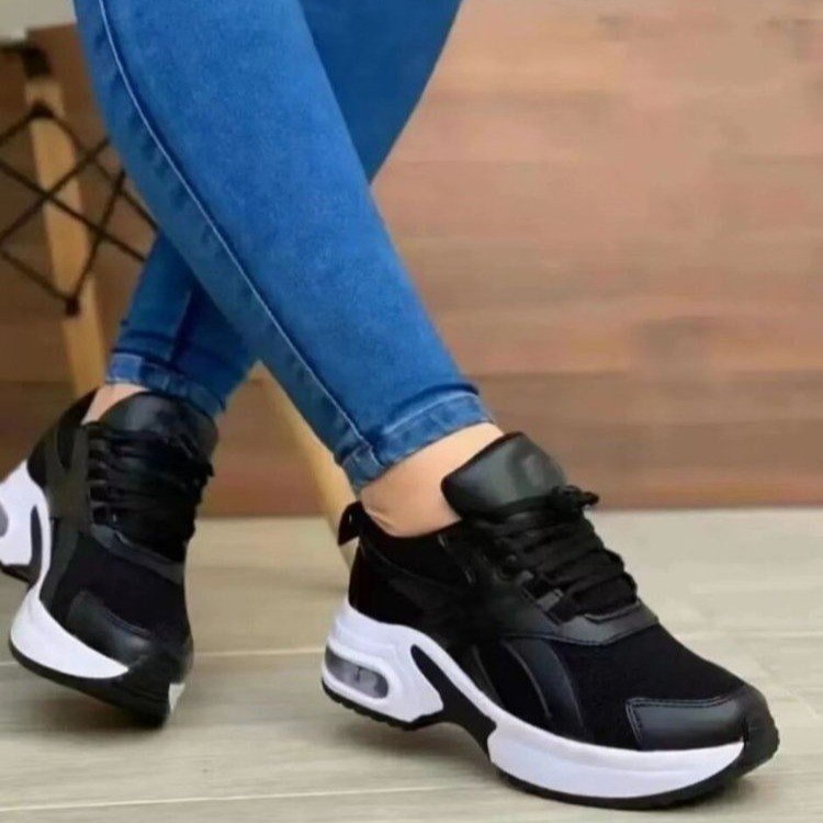 Damen Sportliche Sneakers mit Atmungsaktivem Mesh-Obermaterial und Dämpfender Sohle Echoarchiv