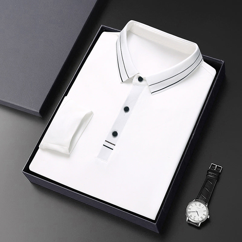 Herren elegantes Poloshirt mit strukturiertem Kragen und stilvollen Akzenten Echoarchiv