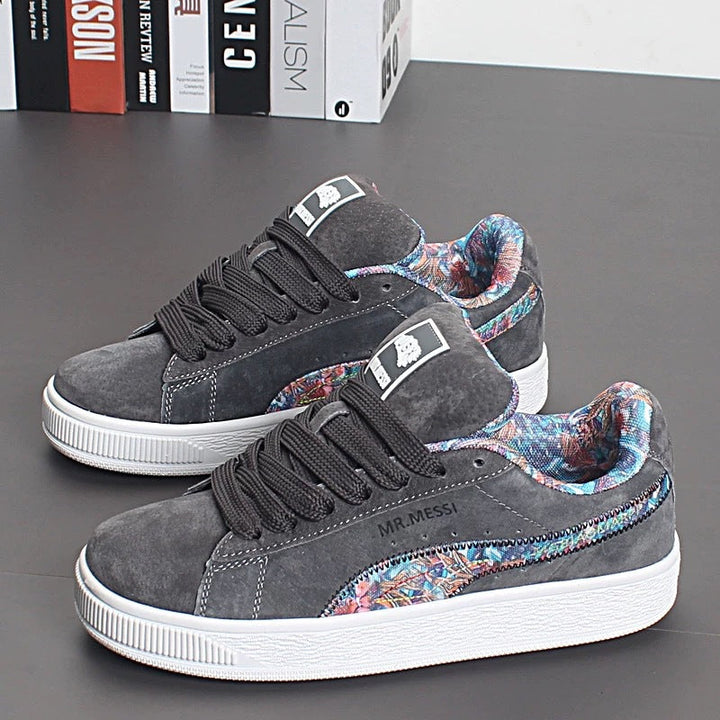 Damen Sneakers mit floralem Innenfutter und rutschfester Sohle Echo Archiv