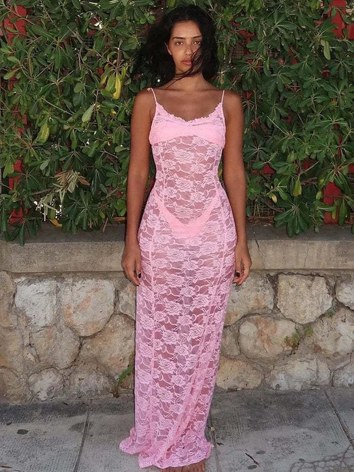 Damen Spitzenkleid im eleganten A-Linien-Schnitt Echo Archiv