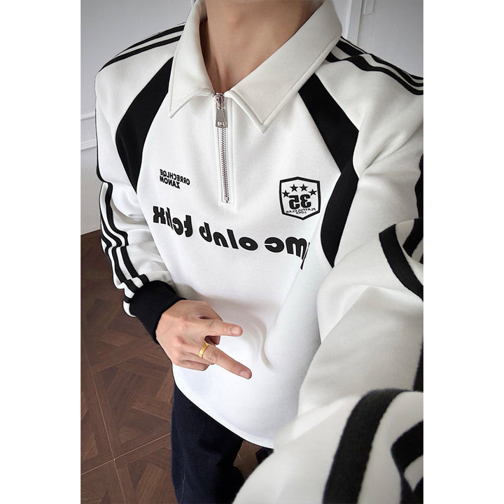 Herren Sportlicher Zip Pullover Echo Archive