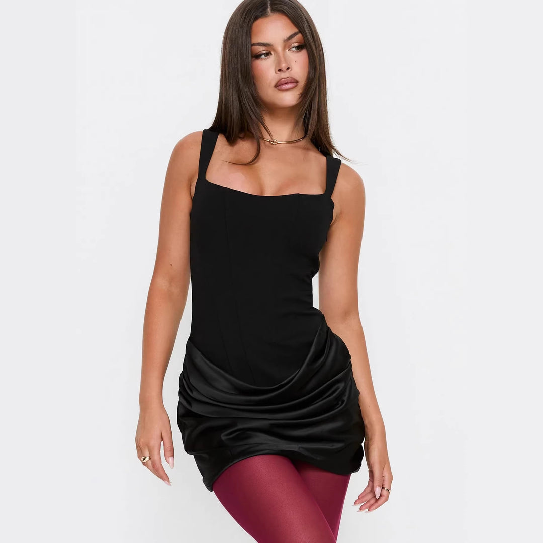 Damen Figurbetontes Minikleid mit raffinierten Rüschendetails Echo Archiv