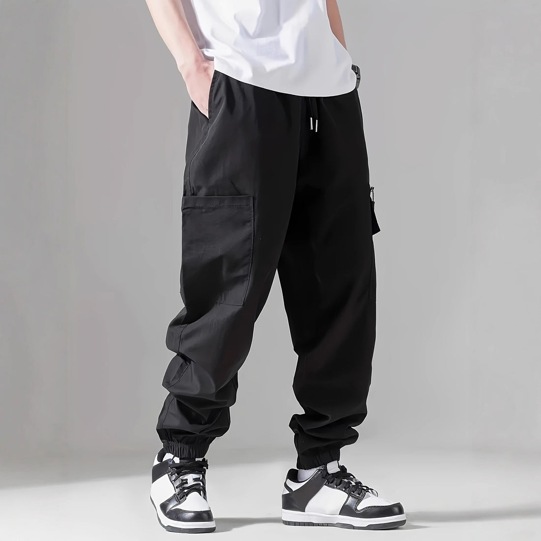 Herren Cargo-Hose mit elastischem Bund – Bravaro