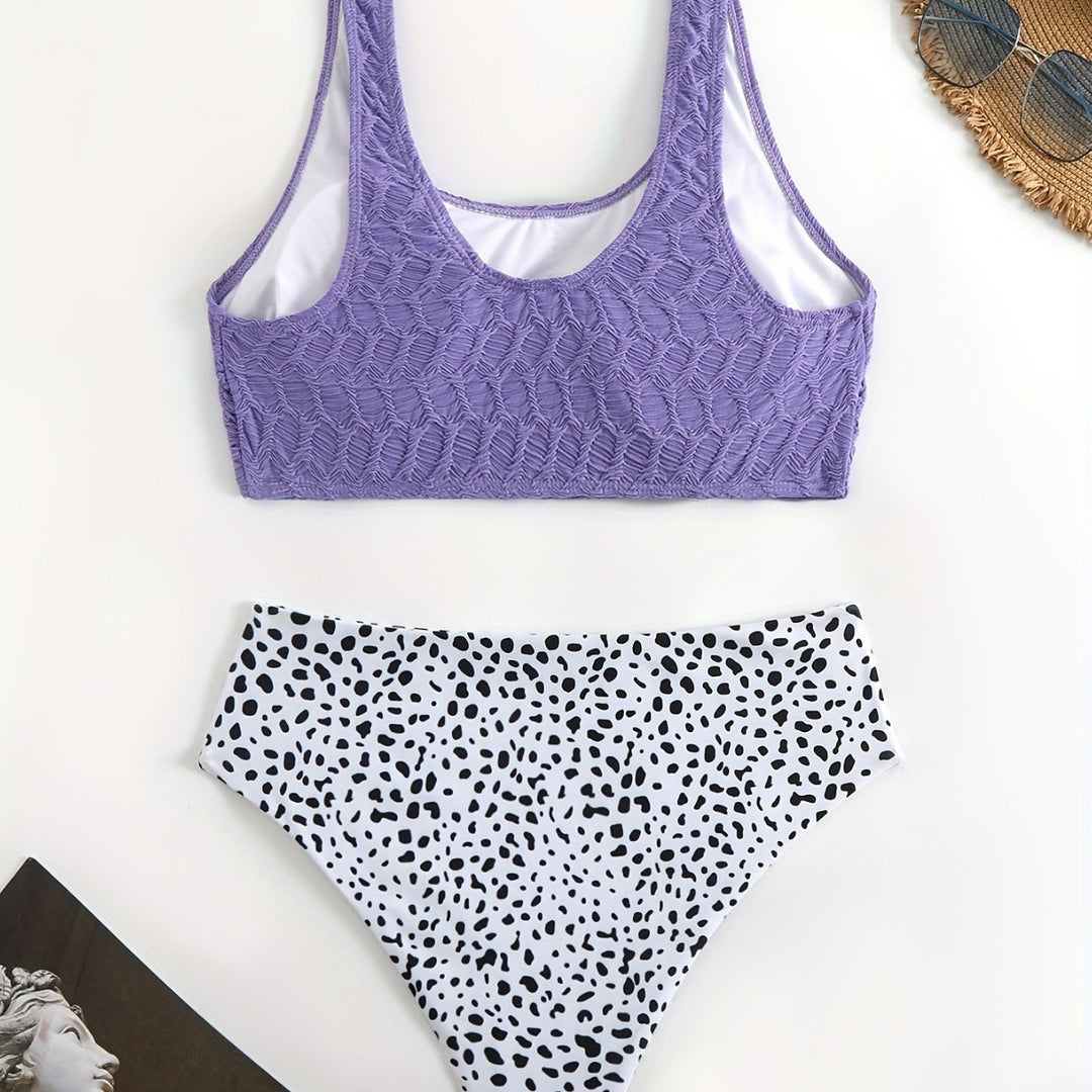 Damen Sportliches Bikini-Set mit elastischen Trägern Echo Archiv