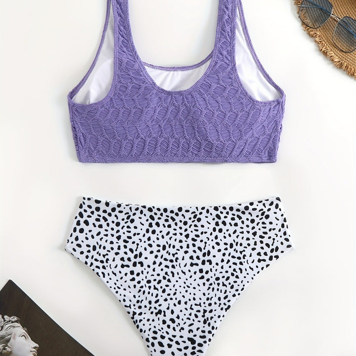 Damen Sportliches Bikini-Set mit elastischen Trägern Echo Archiv