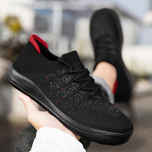 Herren nan urbaner Strick-Sneaker mit elastischem Maschenkragen, stoßdämpfender EVA-Sohle und Zugschlaufe Echo Archiv