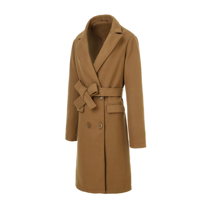 Damen Eleganter und zeitloser Wickelmantel Echo Archiv