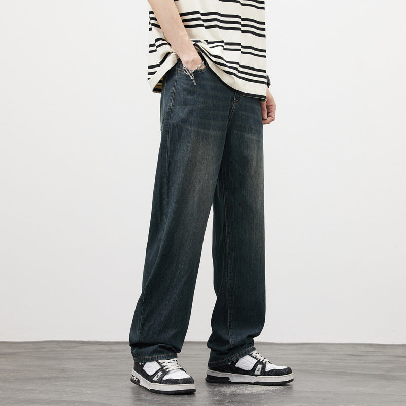 Herren Bequeme Weitgeschnittene Jeans Echoarchiv