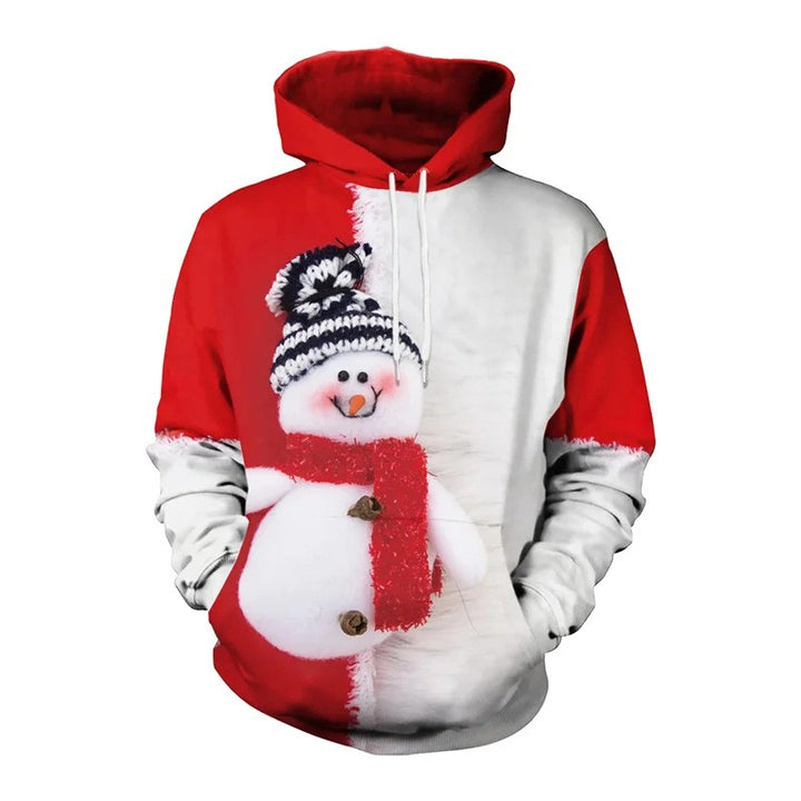 Damen Lustiger Kapuzenpullover mit Weihnachtsmotiv Echoarchiv