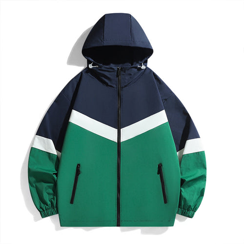 Herren Funktionale Windbreakerjacke mit hohem Kragen Echo Archiv