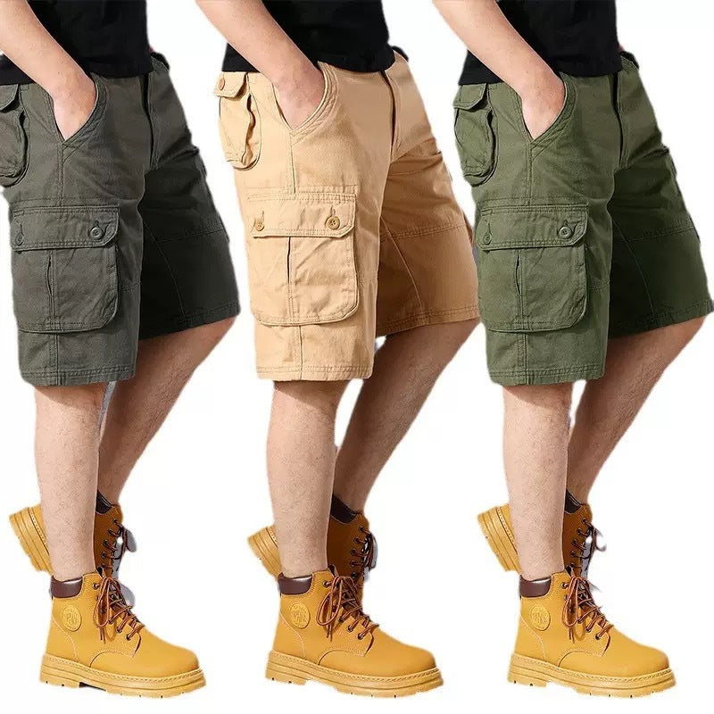 Herren Cargo-Shorts mit einer Vielzahl von praktischen Taschen und verstellbarem Bund Echoarchiv