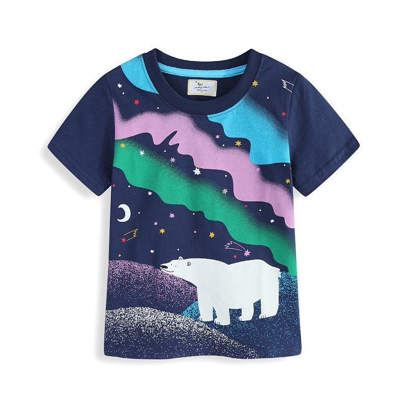 Jungen T-Shirt mit leuchtendem Bärenmotiv Echo Archiv
