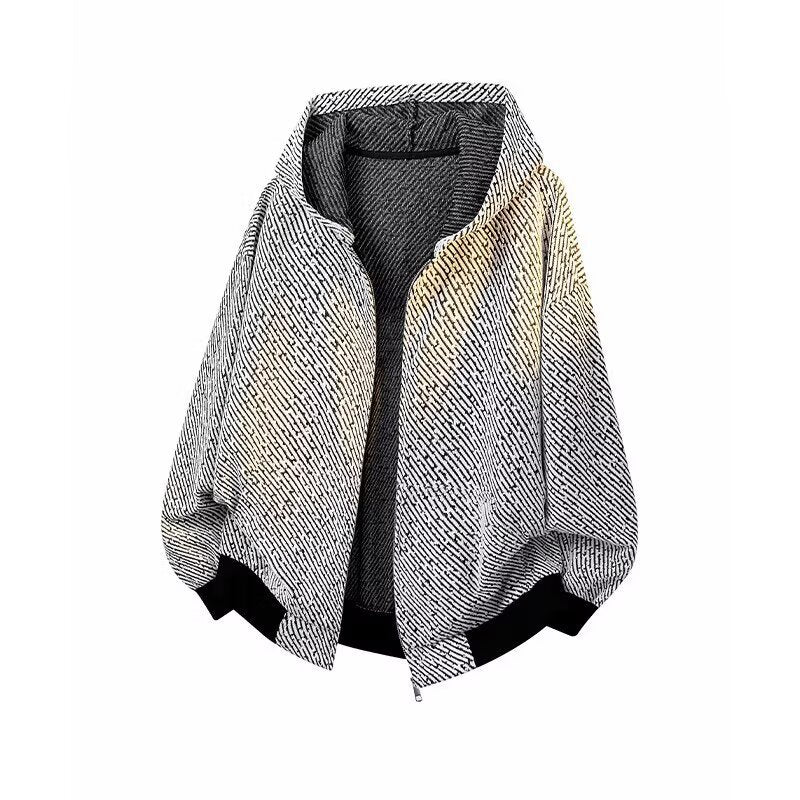 Damen Modische Jacke mit Kapuze und asymmetrischem Schnitt Echoarchiv