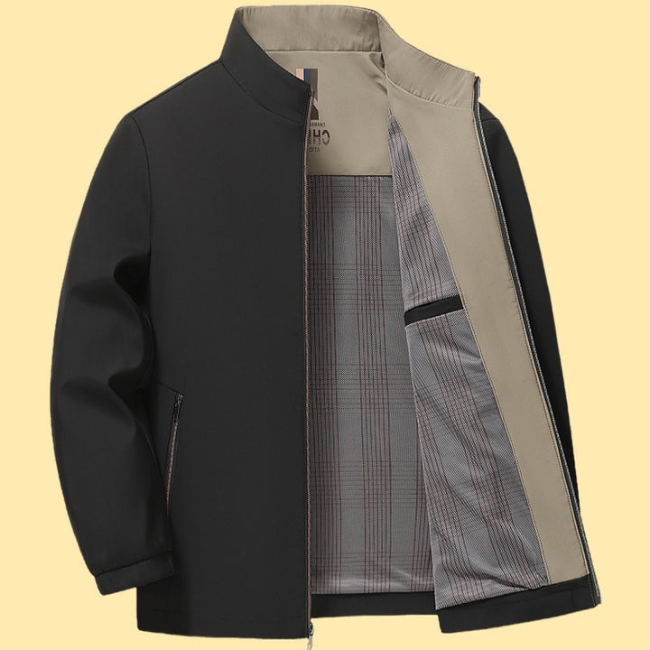 Herren elegante Freizeitjacke mit Stehkragen Echoarchiv