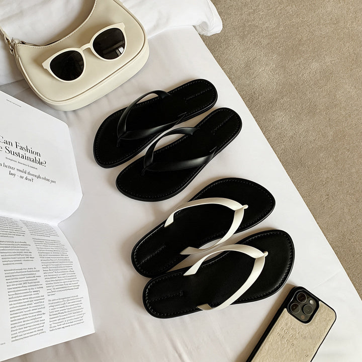 Damen Elegante Flip-Flops mit ergonomischem Fußbett und rutschfester Sohle Echoarchiv
