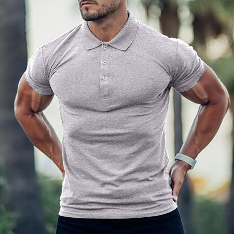 Herren Polo-Shirt mit körperbetontem Schnitt und hochwertiger Pique-Textur Echoarchiv