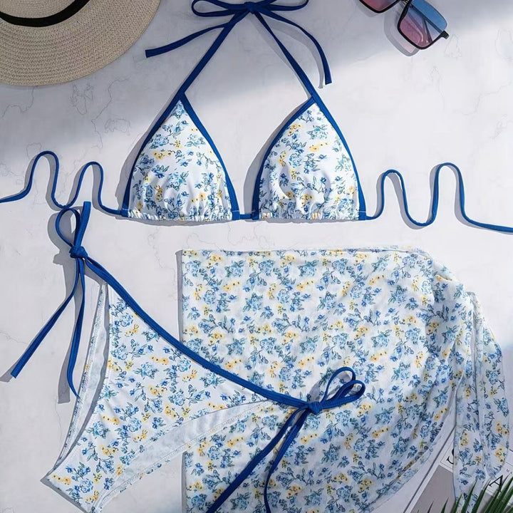 Damen Triangel-Bikini mit femininer Wickelrock-Design Echo Archiv