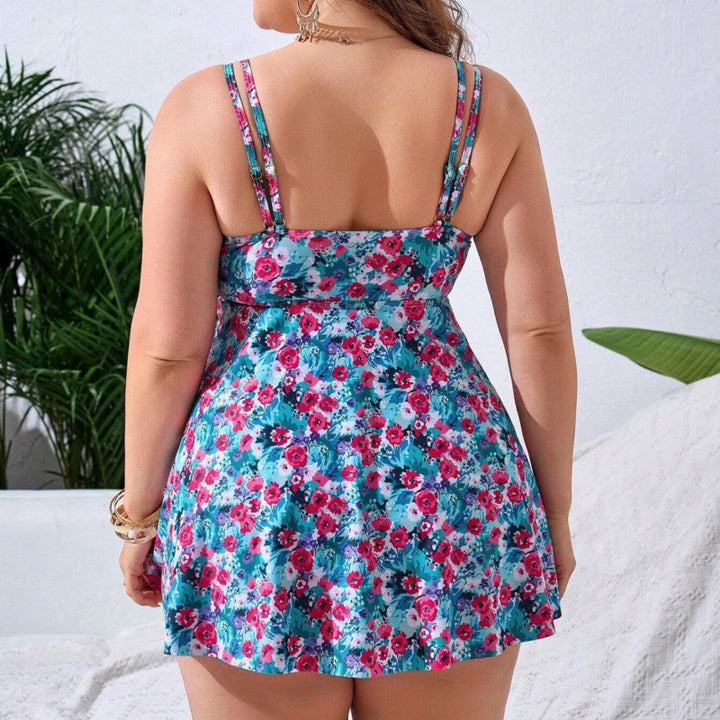 Damen Badekleid mit floralem Design und verstellbaren Trägern Echo Archiv