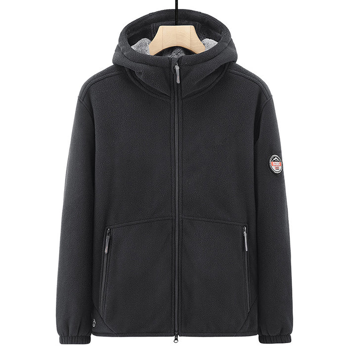 Herren Fleecejacke mit Kapuze Echo Archiv