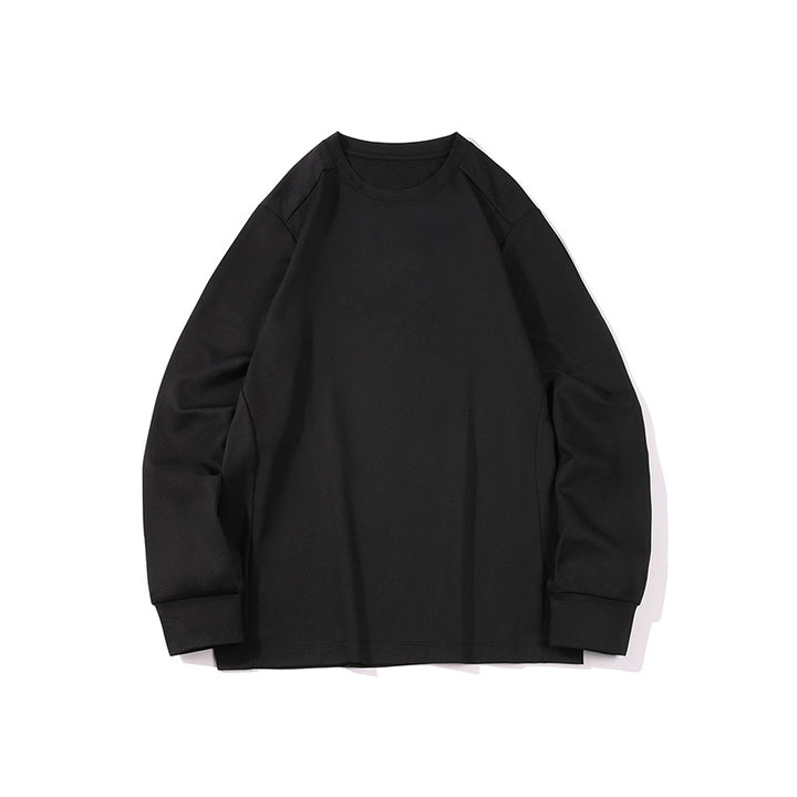 Herren Oversize-Langarmshirt aus schwerem Baumwolljersey mit Rundhalsausschnitt und gerippten Bündchen Echo Archiv