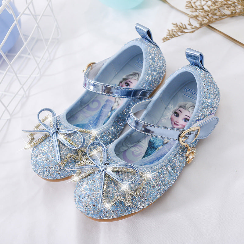Mädchen Glitzernde Ballerina-Schuhe mit Schleifen- und Strassverzierungen Echo Archiv