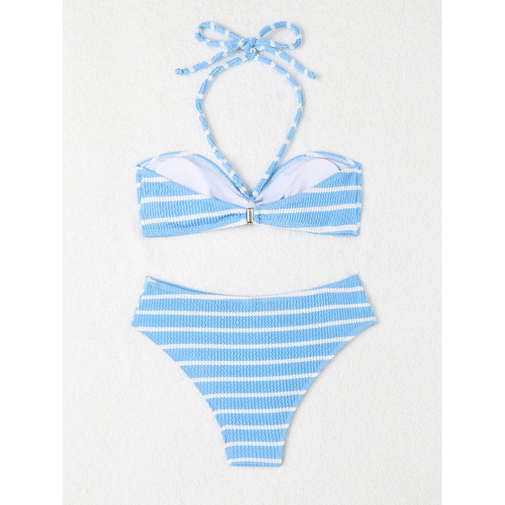 Damen Bandeau-Bikini mit verstellbarem Knoten und elastischem Material Echo Archiv